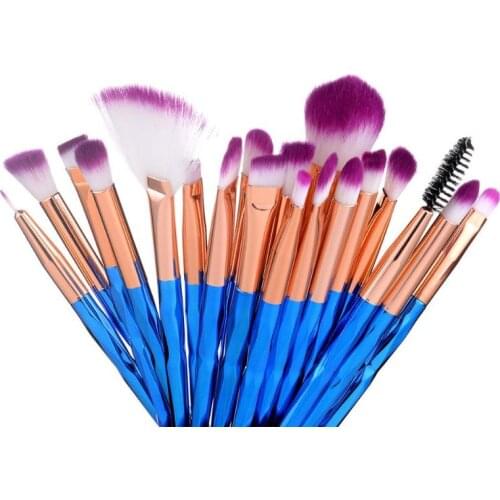 20pcs Makeup Brushes Ergonomic Design for Comfortable Holding Eyeshadow Foundation Eyeliner Brush Cosmetics Beauty Tools