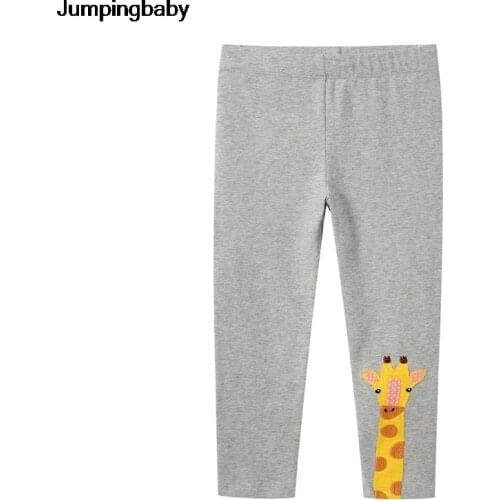 2021 Girls Leggings Cartton Giraffe Pants Girl Unicorn Leggins Cotton Four Season Tights Legging Kids Trousers Fille Pantalones