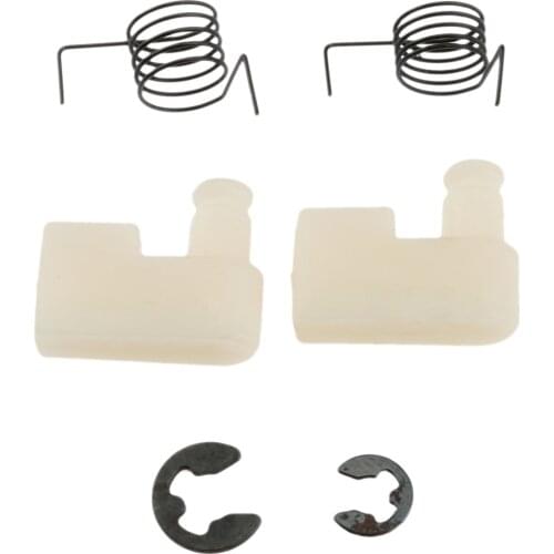 6Pcs(2Sets) Chain Saw Flywheel Starter Pawl with Spring Clip fit For Zenoah Chainsaw Parts 4500/5200/5800/43CC/45CC
