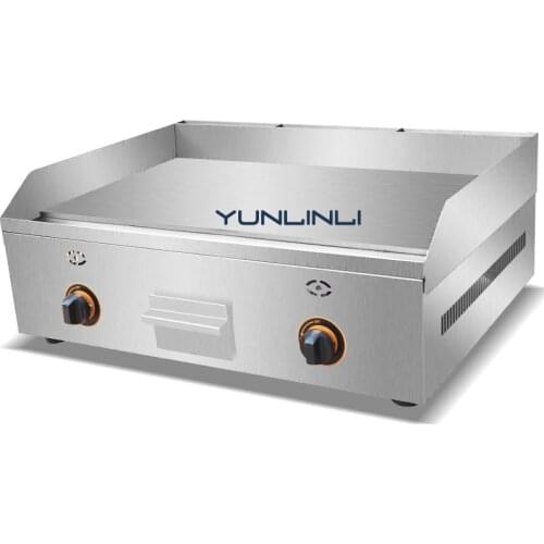Gas Grilling Machine Teppanyaki Frying Pan Commercial Sausage Roasting Machine Griddles Machine FY-600.R