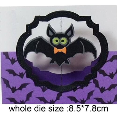 Halloween Trapped Cute Bat Cutting Dies Metal Stencil DIY Scrapbooking Embossing Paper Card Craft Die Cut 2020 New Thanksgiving