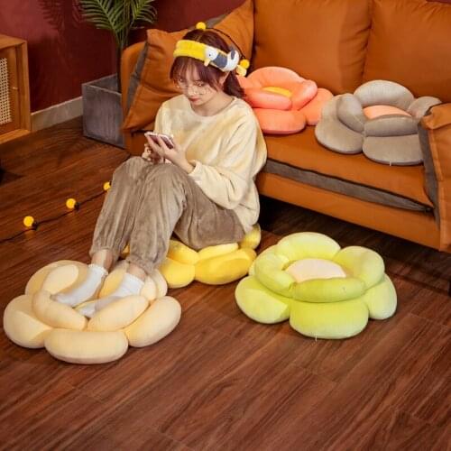 1PC 5 Colores Soft Nice Flower Pillow Seat Cushion Stuffed Plush Sofa Indoor Floor Home Chair Decor Winter Children Girls Gift
