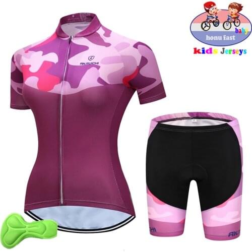 Cycling Clothing Quick Dry Kids Bicycle Wear Summer Step Cycling Jersey 2019 girl Bike Uniform Triathlon Ropa Ciclismo