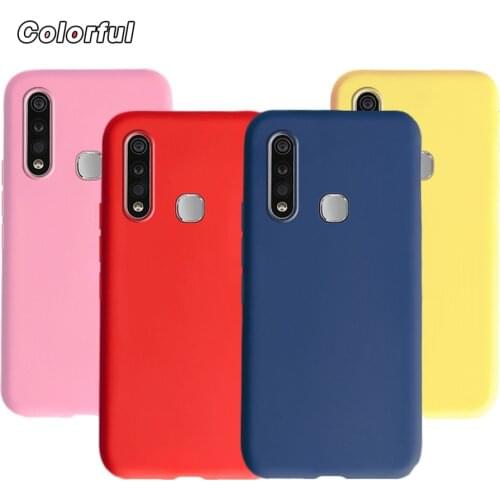 Candy Solid Color Liquid Case For VivoY19 1915 Phone Case 6.53 Soft Coque For Vivo Y19 2019 Y 19 U3 Y5S Cover Luxury Matte Cases