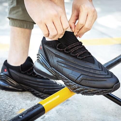 ONEMIX Air Cushion Mens Running Shoes 270 leather shoes shock absorption cushion soft energy midsole outdoor jogging shoes