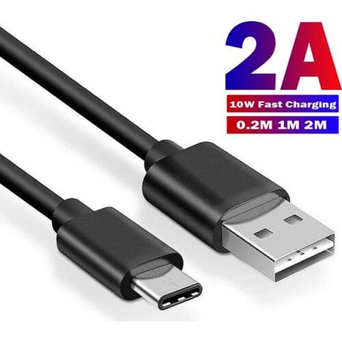 Original 2A Fast Charging Cable For Xiaomi Mi 11 Lite 5G USB Type C Data Cable For Samsung S21 Ultra OnePlus 8 Pro 0.2M 1M 2M
