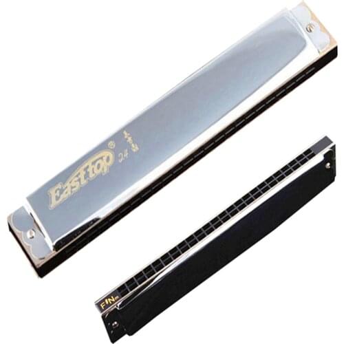 T2408 Easttop 24 Holes Natural Minor Harmonica Tremolo Armonica Mouth Ogan instrumentos musicais profissionais 24 holes harps