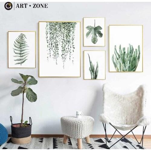 Plants leaf Botanical posters wall art for living room decor bedroom bathroom aesthetic boho wall decor prints Canvas paintings