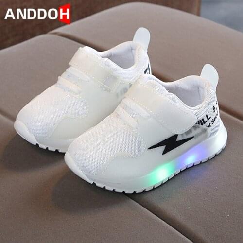 Size 21-30 Children Glowing Casual Shoes Led Light Baby Toddler Shoes Luminous Sneakers for Baby Children Sneakers with Light