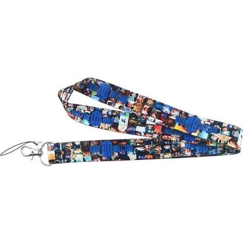 ZF2091 1pcs Sci-Fi TV Character Doctor Who Painting Art Key Chain Lanyard Neck Strap For Phone Keys ID Card Creative Lanyards