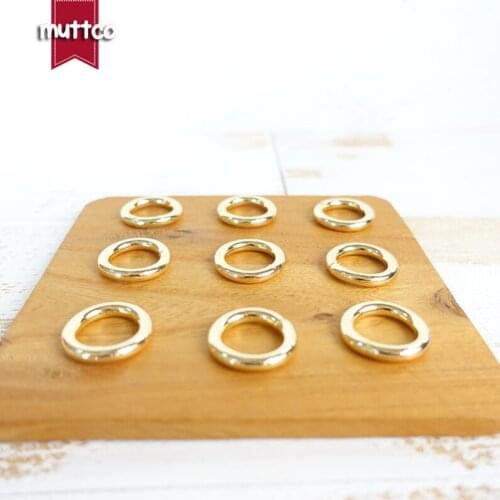 Retail Metal O Ring non-Welded nickel plated loop Ring for 15mm dog collar Chain leather belt environmental connect buckle