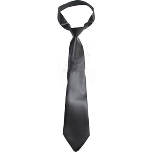 Handmade Black Sexy Rubber Latex Ties Uniform Clothes for Men Customize Accessories