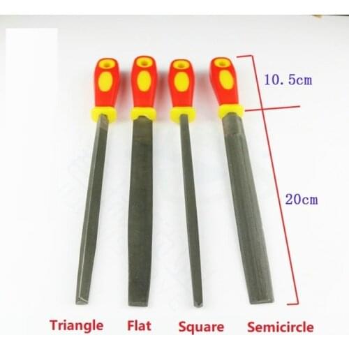 Bigger Size Locksmith special hex file T file for key Tooth Triangle Flat Square Semicircle key cutter locksmith equipment