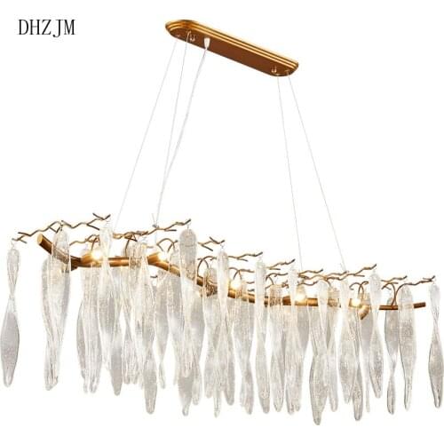 Modern Crystal Iron Chandelier Restaurant Lights French LED Crystal Light Living Room Ceiling Chandelier Lighting Fixtures Bar