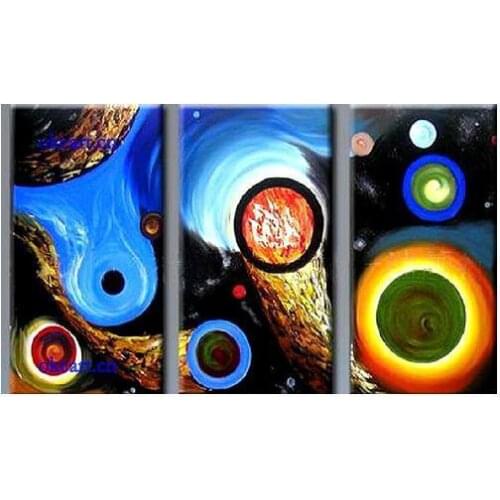 Modern Hand Painted Abstract Oil Painting Home Wall Art Canvas Paintings With bule White Geometric Artwork For Living Room Decor