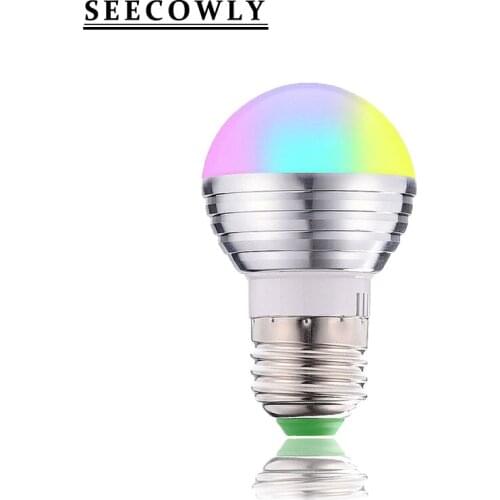 Led RGB Color Changing Bulb, With Remote Control, E27 E26 E14 Screw Base, 3W And Other 16 Colors Pattrn , Home Decoration, Bedr