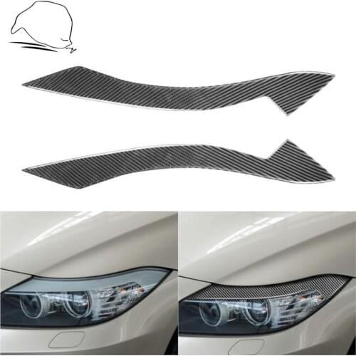 For BMW Z4 E89 2009-2015 Carbon Front Headlight Eyebrows Eye Lids Protection Cover Headlamp Refit Sticker Tuning Car Accessories