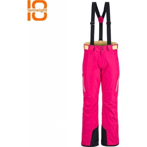 TENNEIGHT Outdoor Ski pants Women elastic winter skating pants Waterproof Snow Pants lady trousers sports warm snowboard pants