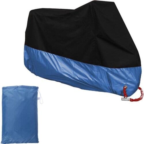 Universal Outdoor Motorcycle Motorbike ATV Scooter Waterproof Sun Block Protective Cover Rain Cover Protector - Size X
