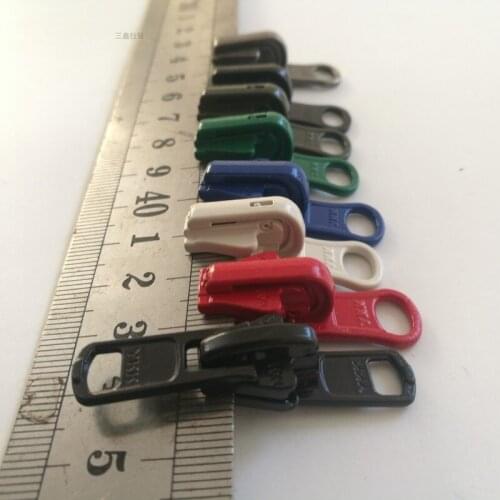 10pcs/lot Ykk Puller Head for 5# Resin Both Sides Rotating Track Replacement Instant Repair Arts Crafts Sewing Accessories