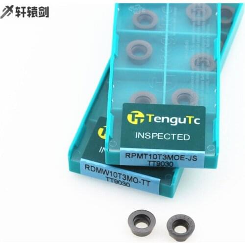 10PCS RDMW10T3MO TT TT9030 RPMT10T3MOE JS Milling Blade Carbide Cutting Lathe Tools