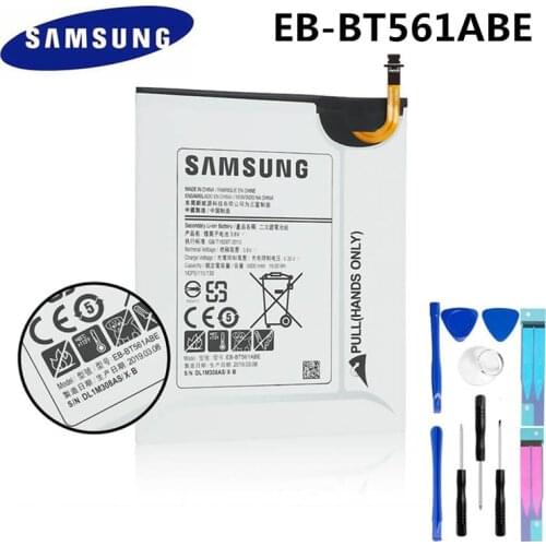 100% Original Replacement Battery EB-BT561ABE For Samsung GALAXY Tab E T560 T561 SM-T560 Authentic Tablet Battery 5000mAh+Tools