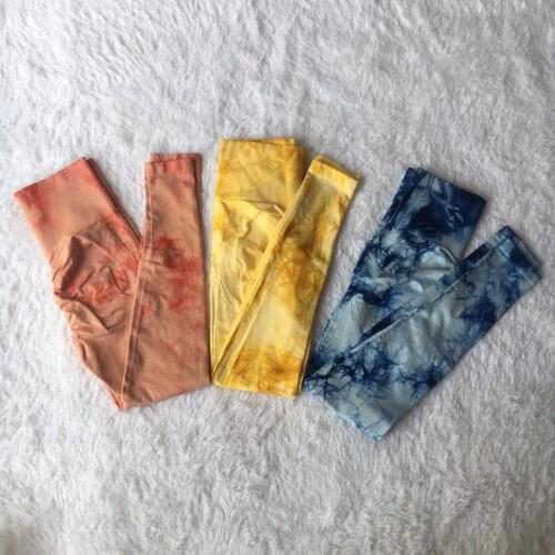 2021 Tie-Dye Deamless Yoga Wear Leggings Women Fitness Wear Sweatpants Gym High Elasticity Hip-Lifting Sexy Push-Up Leggings