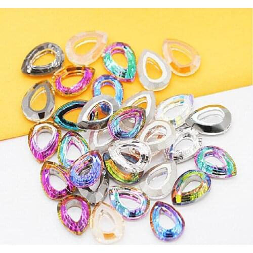 20p 7x10mm waterdrop Flatback strass glass stones 3D nail art Crystal rhinestone Nails Decorations jewels manicure ornament