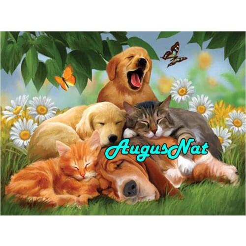 Dogs diamond painting labradors diamont embroidery cats diamant rhinestone picture animal oil paint by number canvas paint big