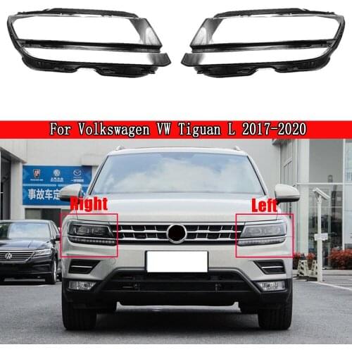 Car Headlight Glass Cover Clear Automobile Headlamp Head Light Lens For Volkswagen VW Tiguan L High Match 2017 2018 2019 2020