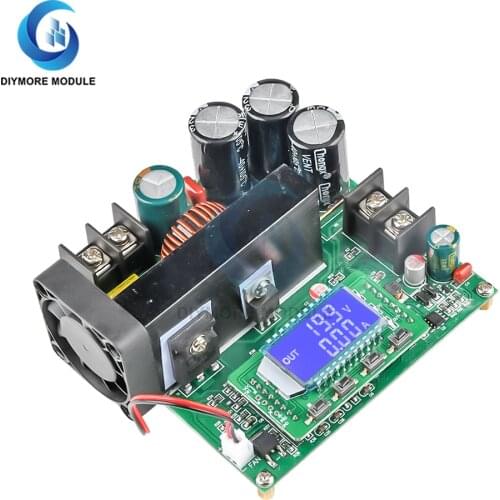 BST900W DC-DC Boost Converter LCD Display Step Up Power Supply Module 8-60V to 10-120V Voltage Transformer Module Regulator