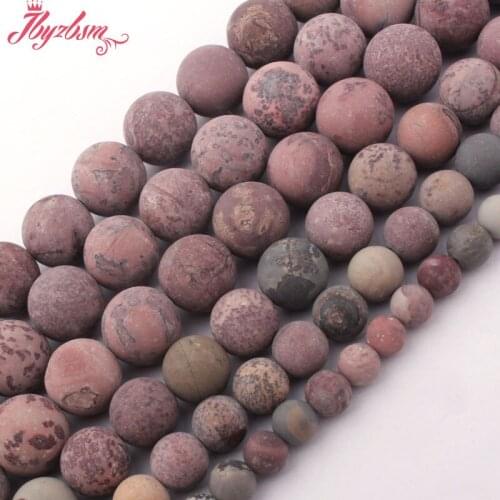 6,8,10mm Frost Round Multicolor Picture Jaspers Beads Natural Stone Beads For Necklace Bracelet Jewelry Making 15" Free Shipping