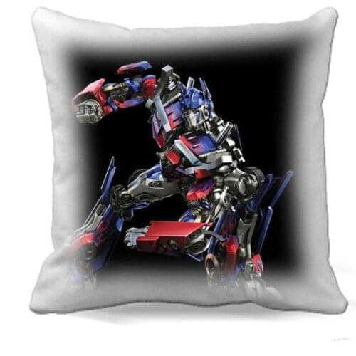 Deformation robot of Square Cotton polyester soft cushion cover for Home car sofa chair decorative