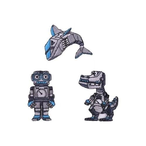 DIY robot 3pcs/lot embroidery cloth paste computer embroidery chapter personalized clothing patches