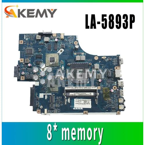 LA-5893P motherboard For Acer 5740 5741 5742 5741G 5742GLA-5891P LA-5894P LA-5893P motherboard 8*video memory