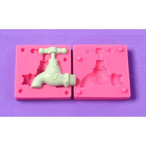 Luyou 2017 new 3D plaster faucet fondant mold,silicone gumpasete faucet mold,cake crafts faucet moulds FM1255
