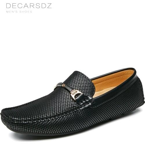 2021 Men Shoes Men Loafers Shoes Autumn Luxury Leather Fashion Moccasins Footwear Comfy New Mens Flats Slip-On Men Casual Shoes