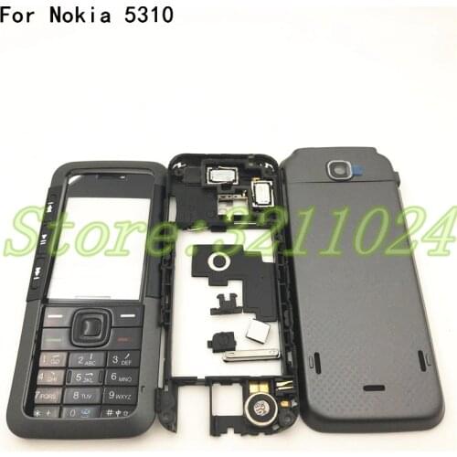 Good quality New Full Complete Mobile Phone Housing Cover Case+English Keypad For Nokia 5310 With Logo