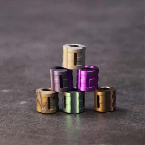 G Titanium Alloy Knife Beads Paracord Beads Knife Lanyard Umbrella Rope Outdoor Cord Gadget EDC Multi Tools Knife Beads