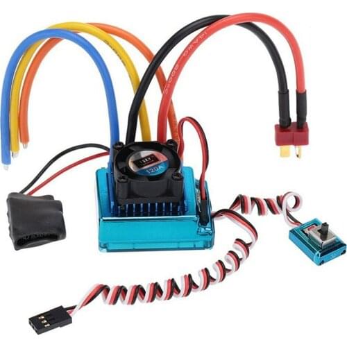 RC 120A Brushless ESC for 1/10 Off/On-road Car Truck 400-600mm Boat Model Car Accs Parts