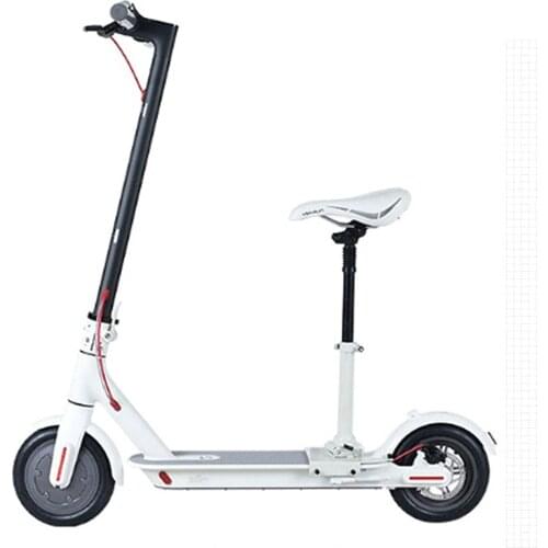Electric Scooter Saddle Foldable Height Adjustable Shock-Absorbing Seat Chair Electric Scooter Accessories 27.5 X 7.5cm