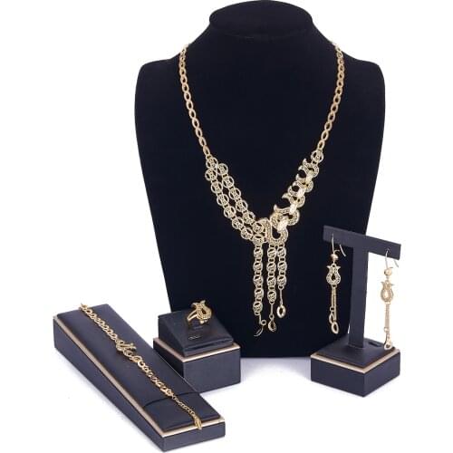 Middle East style wedding jewelry set for women Saudi Arabia jewelry set Egypt copper high quality arab jewelry set