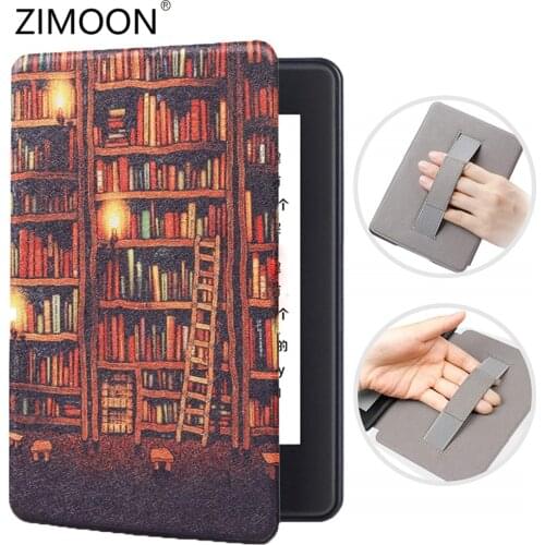 Wrist Rest Smart Case for Amazon Kindle Paperwhite 4 Magnetic Flip Hand Cover for Kindle Paperwhite 10th PQ94WIF 2018