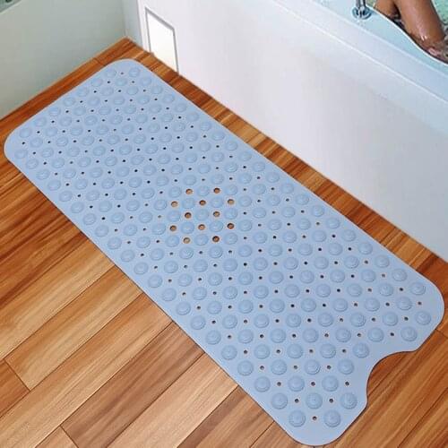 Multi color available 40*100cm PVC Large Bathtub non-slip bath mats with suction cups Free Shipping