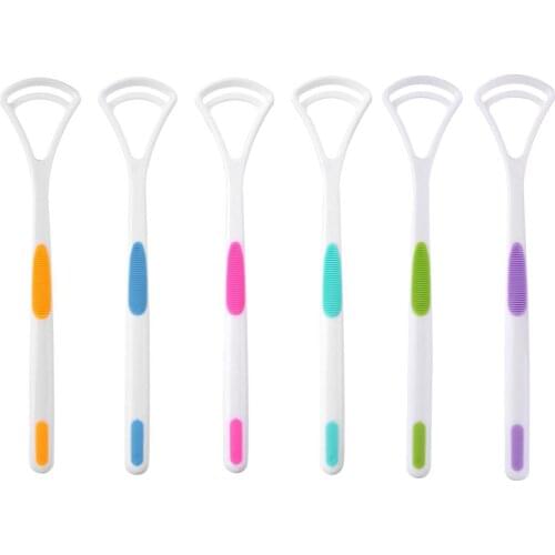 1/2PCS Tongue Cleaner Scraper Cleaning Tongue Brush Tongue Scraper for Oral Care Hygiene Keep Fresh Breath Tongue Clean Tool