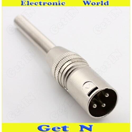 30pcs Long-Spring-Plug Male 3-Pole Cannon XLR Connector 3-Pole Long-Spring Male Cannon Plug for Karaoke Microphone