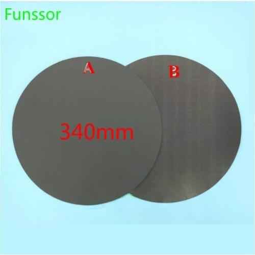 340mm 350mm Round Magnetic Print Bed Tape Print Sticker Build Plate Tape Flex Plate Update for tevo little monster 3D Printer