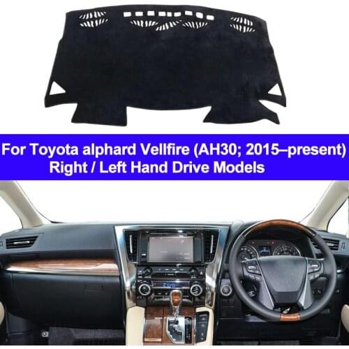Car Auto Dashboard Cover Dashmat Pad Carpet Dash Mat Sun Shade For Toyota alphard Vellfire AH30 2015 2016 2017 2018 2019 - Now
