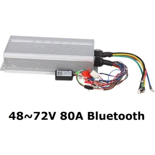 Fast Shipping YKZ7280 Bluetooth 3000W 48V-72V Max 80A Suit DC brushless motor 1000W~2000W E-bike electric bicycle speed control
