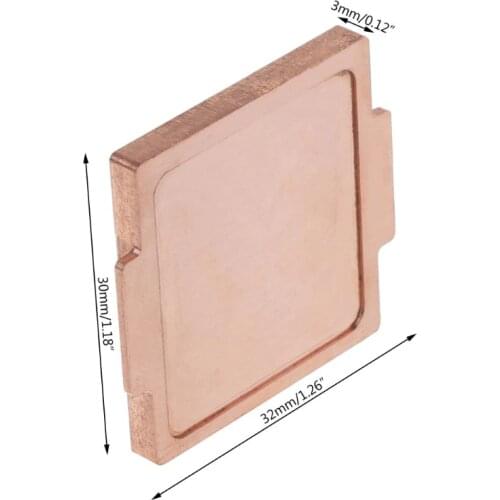 CPU Pure Copper Cover IHS Cooling For 6700K 7700K 8700K 115x Interface Protector
